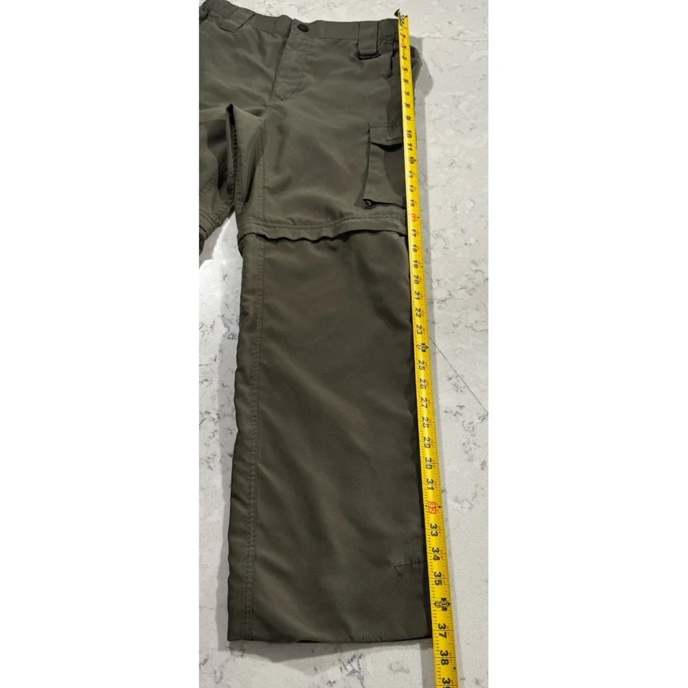 Boy Scouts Of America Pants Youth Large Green Switchback Convertible Zip Off BSA